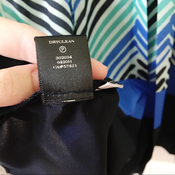 {Ann Taylor} Painted Herringbone Maxi Dress 10P - Picture 8 of 8